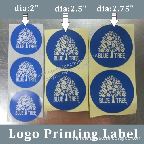 Custom Waterproof Pvc Adhesive Package Label,matte Lamination Logo Sticker For Bottles,coated Paper Labels For Bags 